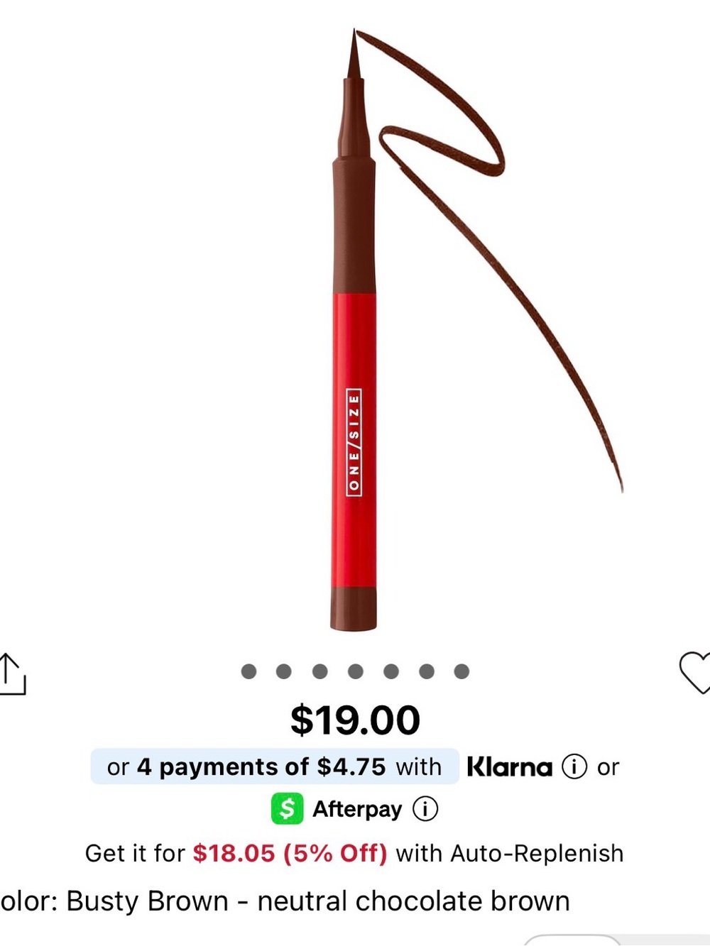ONE/SIZE Busty Brown Liquid Eyeliner - Brown